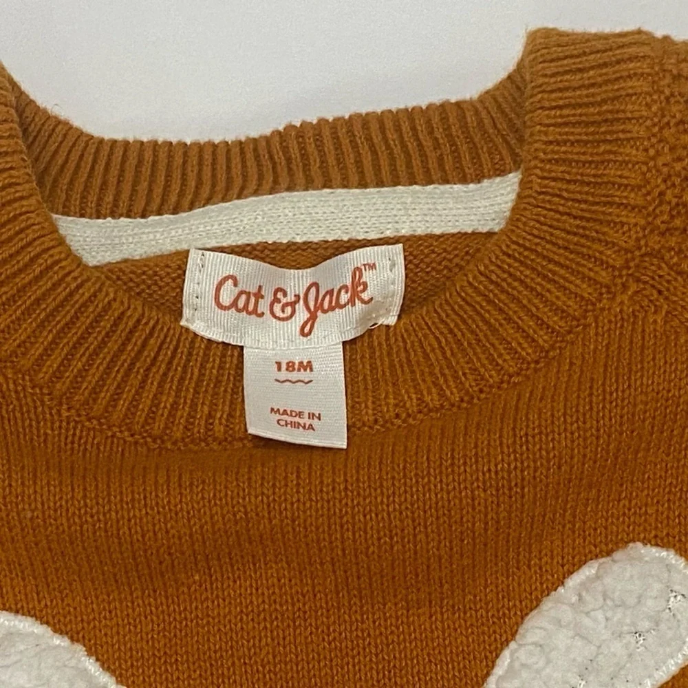 LIKE NEW ✨CAT AND JACK 🤎fox 🦊 knitted sweater